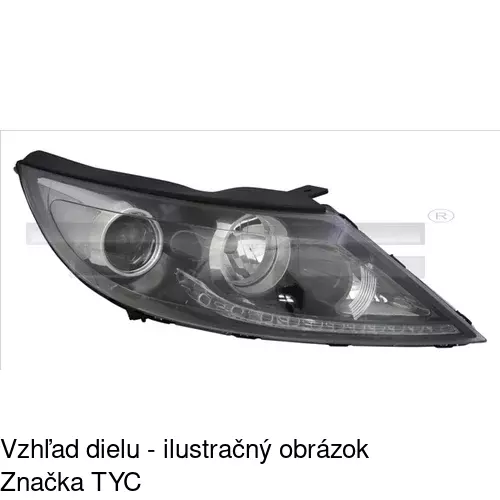 Hlavný reflektor POLCAR 410410-E