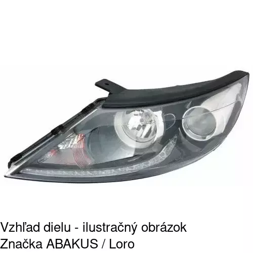 Hlavný reflektor 410410-E /POLCAR/ - obr. 2