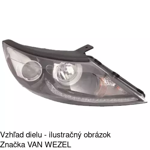 Hlavný reflektor 410410-E /POLCAR/ - obr. 3