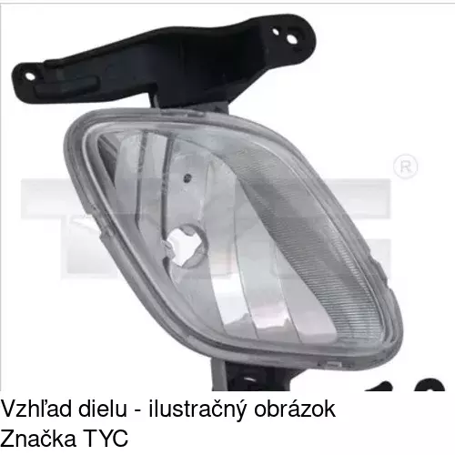 Hmlové svetlo - predné POLCAR 4108290E