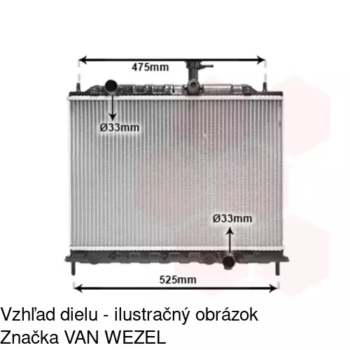Chladiče vody 411708-3 /POLCAR/ - obr. 1