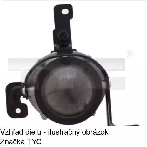 Hmlové svetlo - predné POLCAR 41B130-E