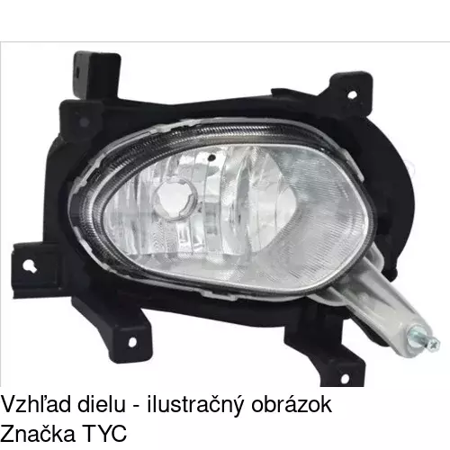 Hmlové svetlo - predné 41C1291E /POLCAR/