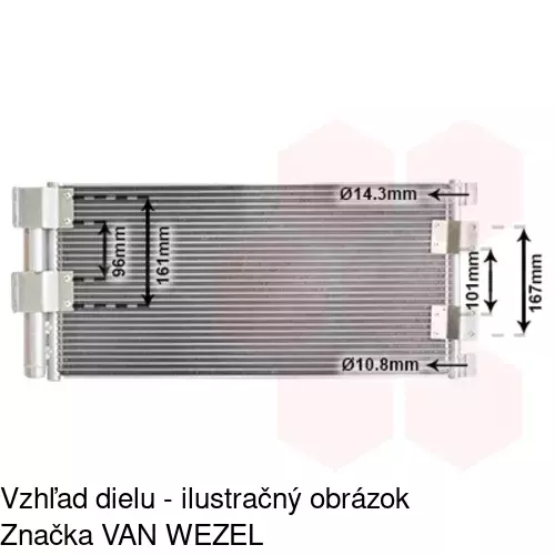 Chladiče klimatizácie 4310K82X /POLCAR/ - obr. 2
