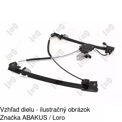 Elektrický mechanizmus okna dverí 4311PSE1 /POLCAR/ - obr. 3