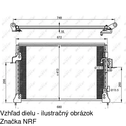 Chladiče klimatizácie 4321K8C1 /POLCAR/ - obr. 1