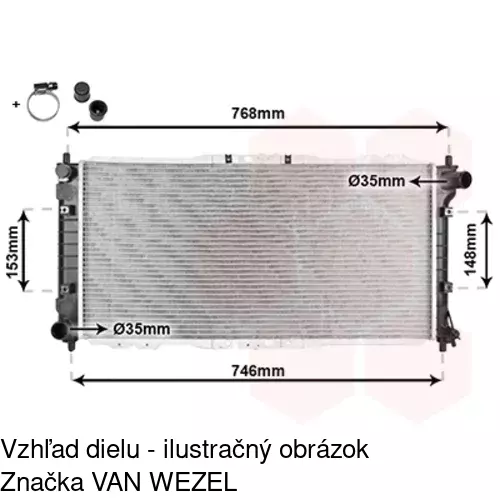 Chladiče vody 451608-7 /POLCAR/ - obr. 1