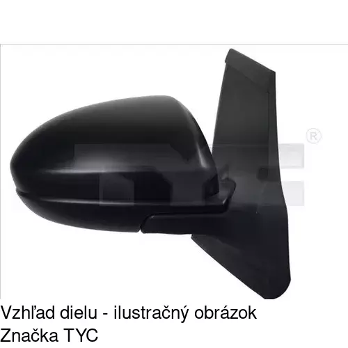 Rám vonkajšieho zrkadla POLCAR 453356PE