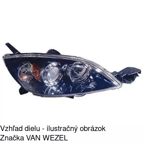 Hlavný reflektor 454110-E /POLCAR/ - obr. 2