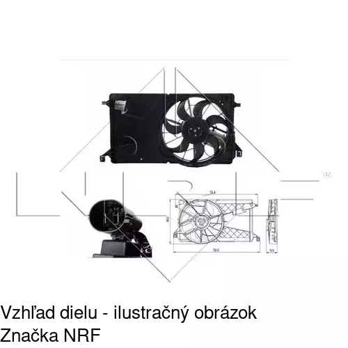 Ventilátory chladičov 454123W2-Q /POLCAR/ - obr. 2