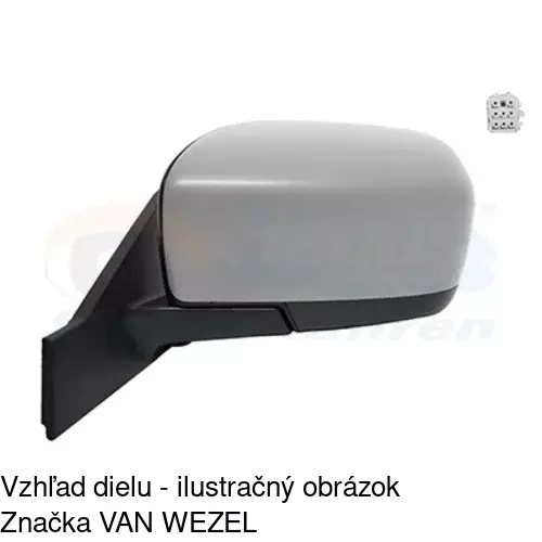 Vonkajšie zrkadlo 4550514E /POLCAR/ - obr. 2