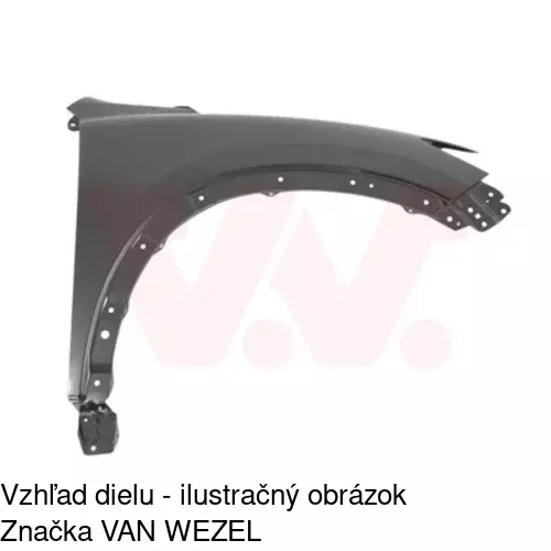 Predný blatník 45X102 /POLCAR/