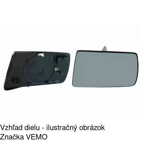 Sklo vonkajšieho zrkadla s držiakom 5002551E /POLCAR/ - obr. 3