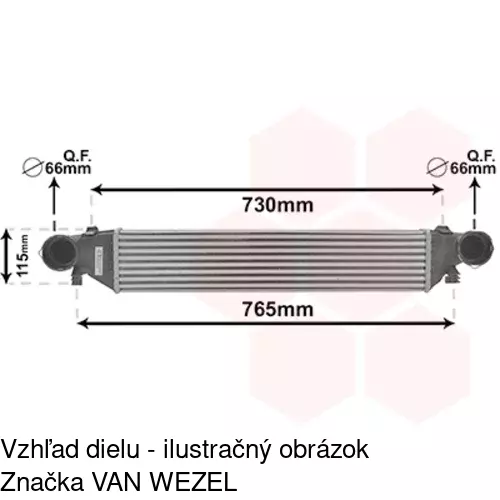 Chladiče vzduchu (Intercoolery) 5003J82X /POLCAR/ - obr. 4
