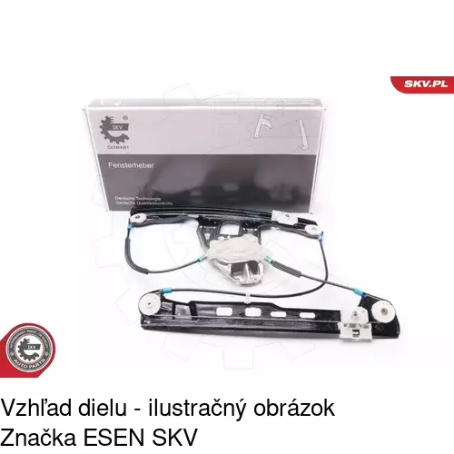 Mechanizmus sťahovania okna elektrický bez motora 5003PSG1 /POLCAR/ - obr. 2