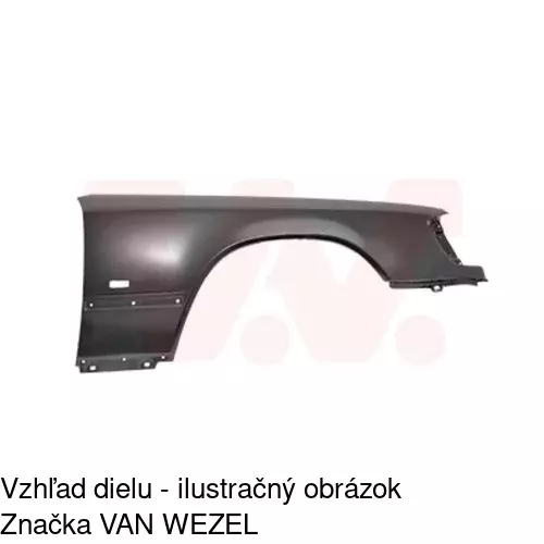 Predný blatník POLCAR 501401-1
