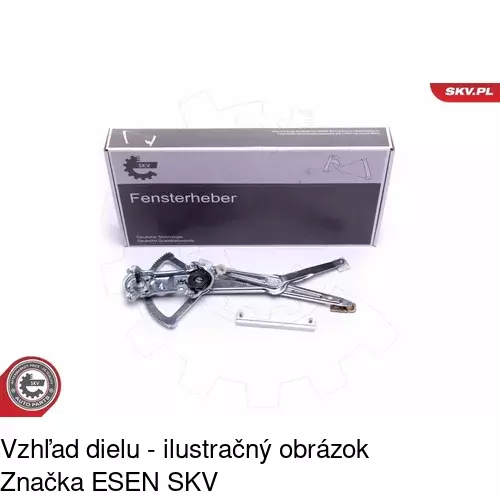 Manuálny mechanizmus okna dverí 5014PSM2 /POLCAR/ - obr. 1