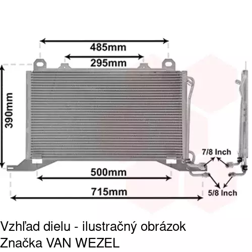 Chladiče klimatizácie 5015K8C3S /POLCAR/ - obr. 4