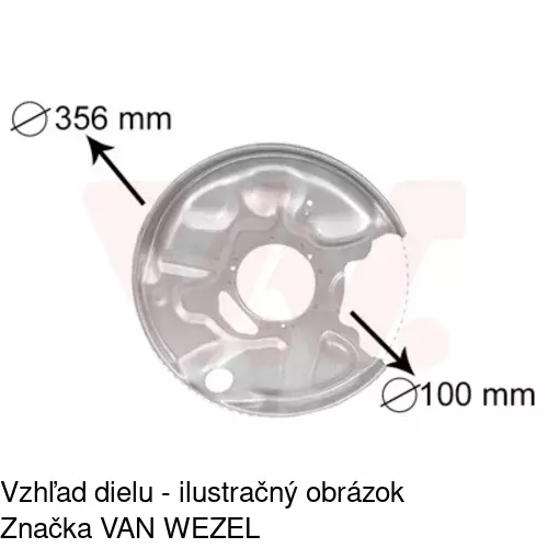 Brzdovy štít 5015OT-6 /POLCAR/ - obr. 3