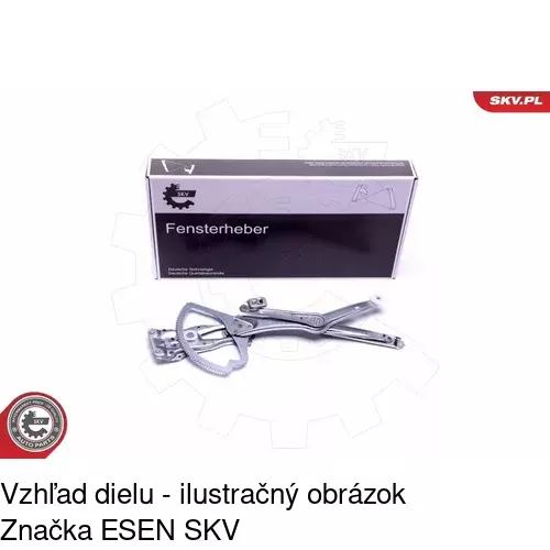 Elektrický mechanizmus okna dverí 5015PSE1 /POLCAR/ - obr. 3