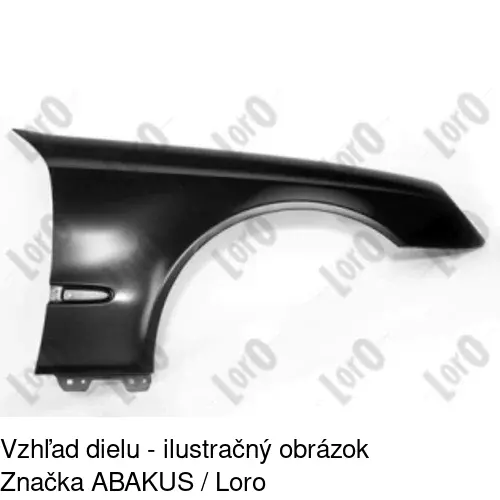Predný blatník POLCAR 501602