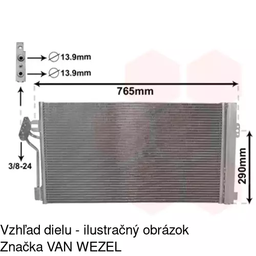 Chladiče klimatizácie 5040K8C1S /POLCAR/ - obr. 2