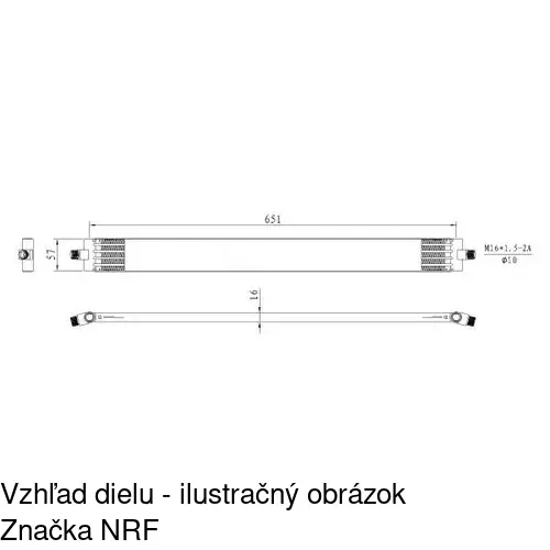 Chladiče oleja POLCAR 5040L81X