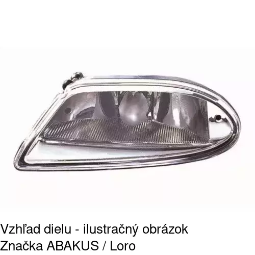 Hmlové svetlo - predné 504429-E /POLCAR/ - obr. 2