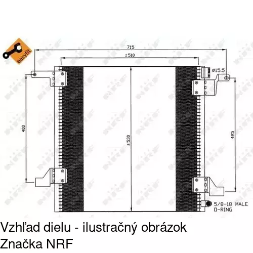 Chladiče klimatizácie 5044K8C1 /POLCAR/ - obr. 1