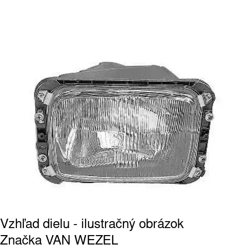 Hlavný reflektor 506109-E /POLCAR/ - obr. 3