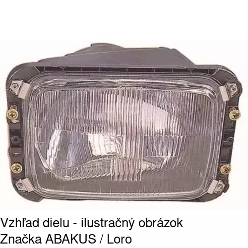 Sklo reflektora POLCAR 506112