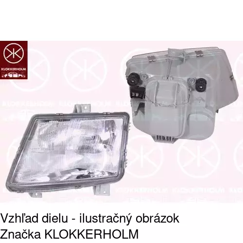 Hlavný reflektor 5062105E /POLCAR/ - obr. 1