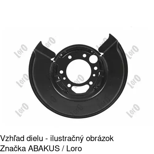 Brzdovy štít 5062OT-6 /POLCAR/ - obr. 2