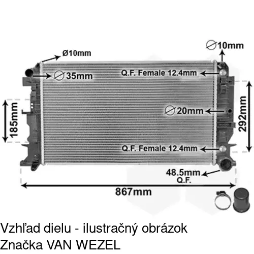 Chladiče vody 506508A1 /POLCAR/ - obr. 3