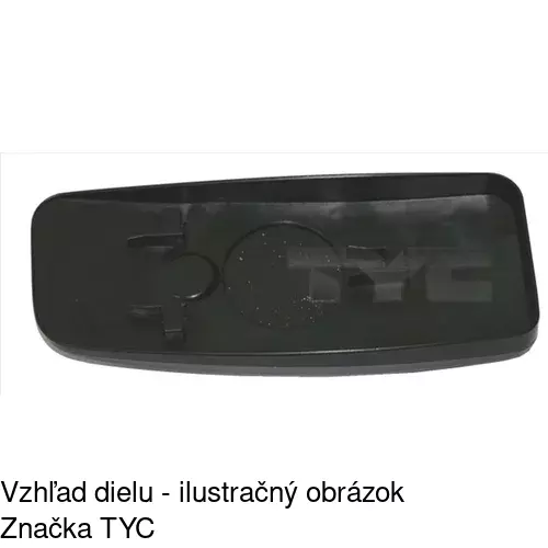 Sklo vonkajšieho zrkadla s držiakom 5065557E /POLCAR/ - obr. 2