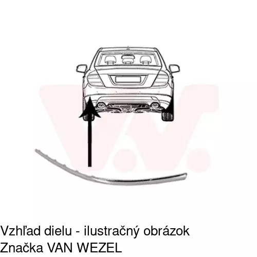 Lišta nárazníka POLCAR 507096-7