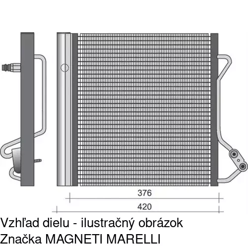 Chladiče klimatizácie 5095K8C1S /POLCAR/ - obr. 2