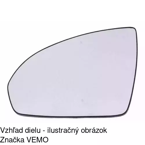 Sklo vonkajšieho zrkadla s držiakom 5098543E /POLCAR/ - obr. 3