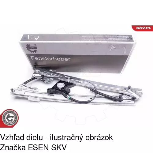 Elektrický mechanizmus okna dverí 50N1PSE2 /POLCAR/ - obr. 2