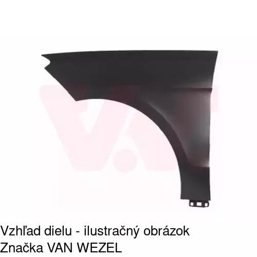Predný blatník POLCAR 50T101