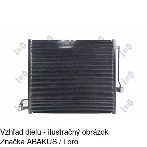 Chladiče klimatizácie 50T1K8C1 /POLCAR/ - obr. 2