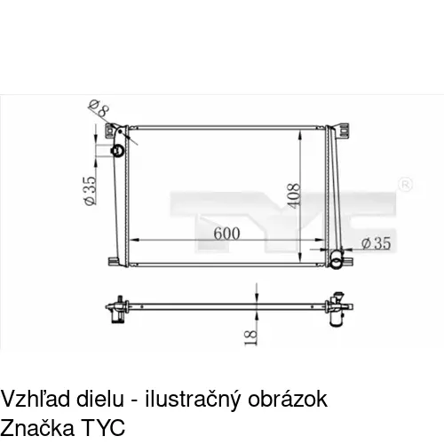 Chladiče vody POLCAR 5102082K