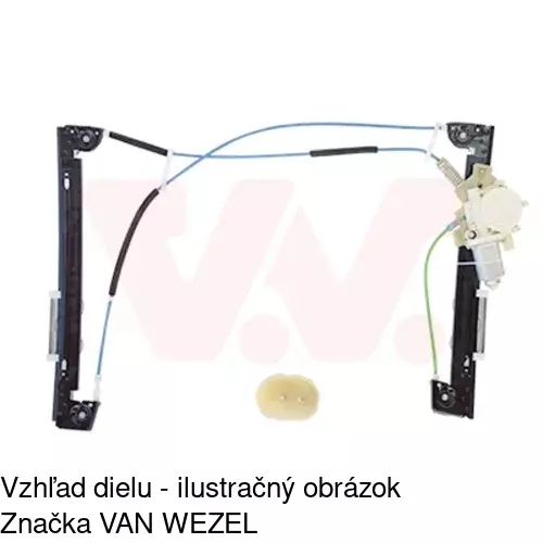 Mechanizmus sťahovania okna elektrický bez motora 5102PSG1 /POLCAR/ - obr. 3