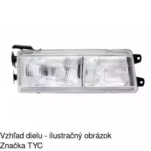 Hlavný reflektor 521610-E /POLCAR/ - obr. 1