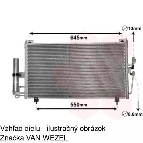 Chladiče klimatizácie 5265K8C1 /POLCAR/ - obr. 2