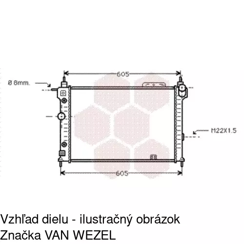 Chladiče vody 550708-6 /POLCAR/ - obr. 3