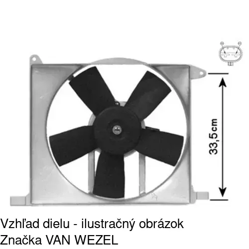 Ventilátor bez krytu / podpery 550723U2 /POLCAR/ - obr. 5