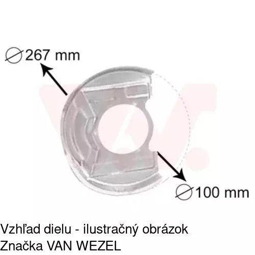 Brzdovy štít 5507OT-3 /POLCAR/ - obr. 2