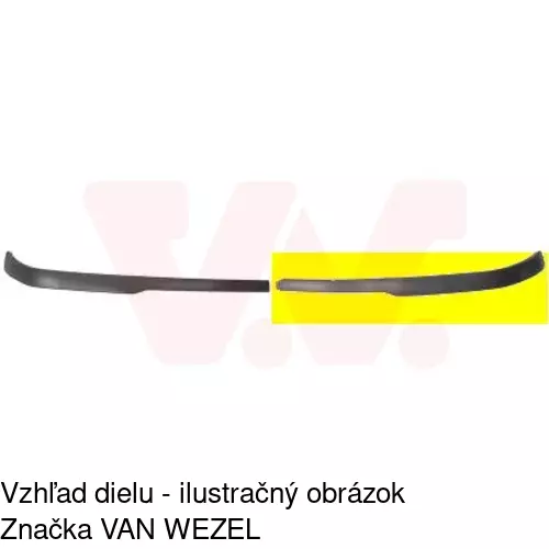 Spojler predného nárazníka 550825-1 /POLCAR/ - obr. 1