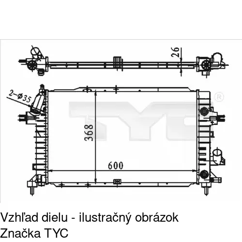Chladiče vody POLCAR 5509088X